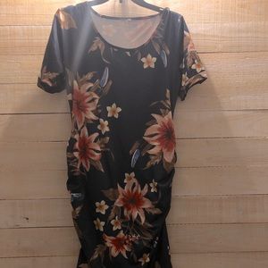 Floral Pattern Maternity Dress